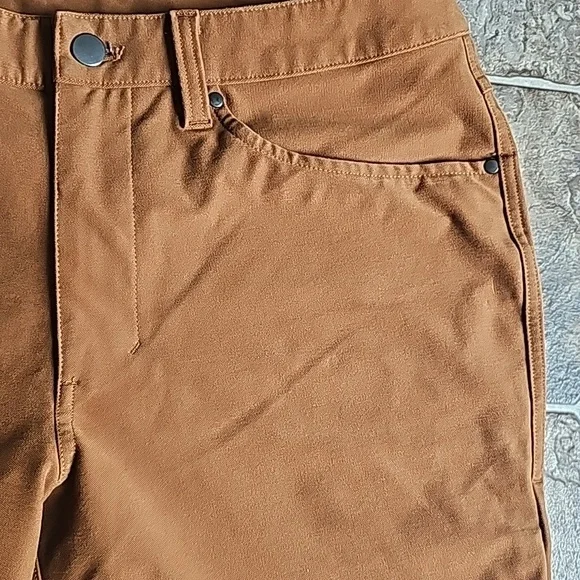 Lululemon Men's ABC Pants Slim Utilitech Copper Brown Sz 32 EUC